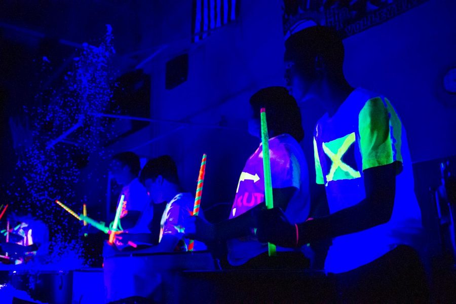 Construction Forces Three Separate Pep Rallies Upon Arrival Of Annual Blacklight Event