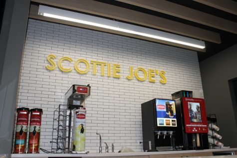The Scottie Joes counter holds machines for dispensing beverages. The construction of the space was financed by the Credit Union of Texas. Community Coffee is providing product and rental on the equipment, business development administrator Polly McKeithen said.