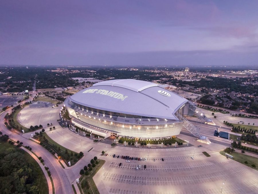 The+Cowboys+hosted+the+playoffs+on+their+turf.+The+game+was+held+at+AT%26T+stadium+in+Arlington.