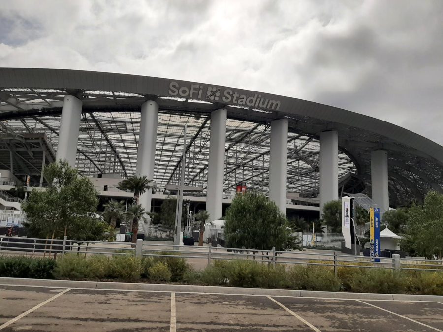 The SoFi Stadium in Inglewood, California where the Los Angeles Rams and the Cincinnati Bengals will face off in Sunday's Super Bowl. This is the first time the two teams will play each other since 2019.