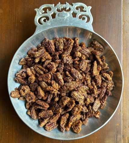 The spiced candied nuts are popular as a gift or just a snack. The recipe has been in the Mckenzie family for decades.
