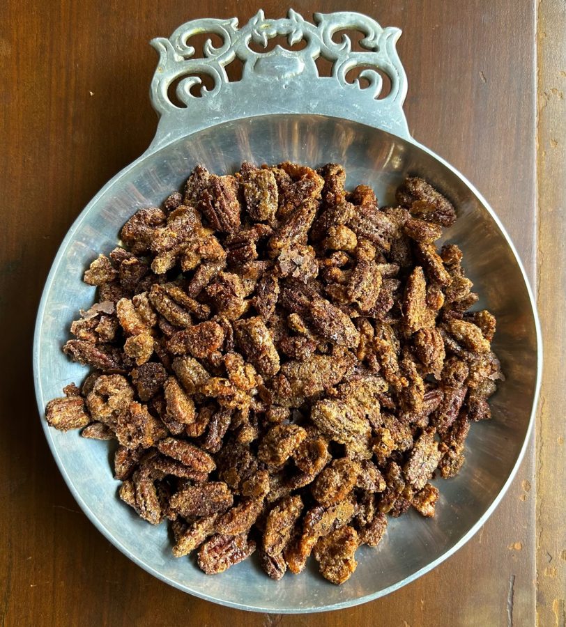 The+spiced+candied+nuts+are+popular+as+a+gift+or+just+a+snack.+The+recipe+has+been+in+the+Mckenzie+family+for+decades.