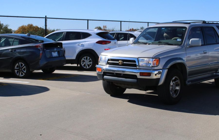 On the fourth floor of the parking garage, senior Sarah Small drives safely down the ramp, following all protocols. Driving above 10mph is prohibited and can result in being pulled over and lose parking privileges.