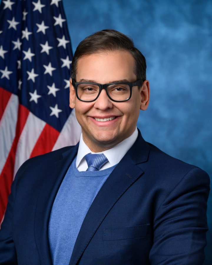 Republican representative George Santos is pictured. Santos has become a controversial figure following the discovery that he has lied about various aspects of his life. 